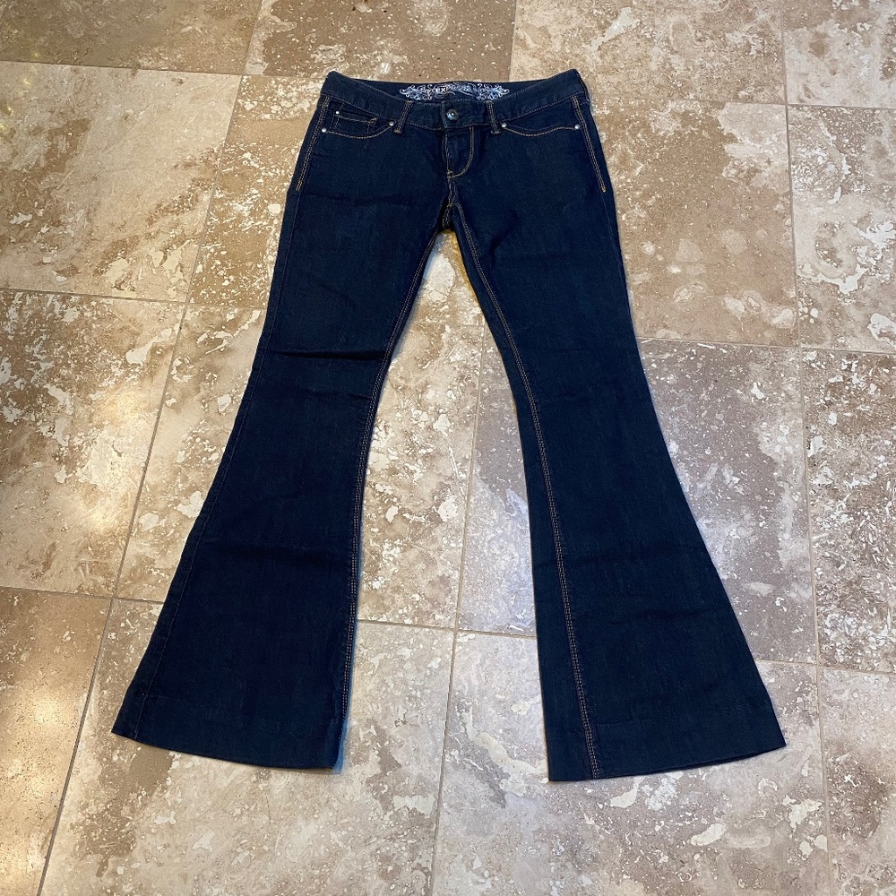 Express Low Rise Flare Jeans